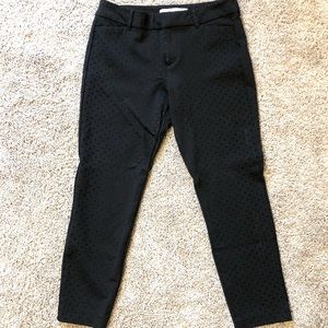 Old Navy Black Polka Dot Pixie Pants | Size 6